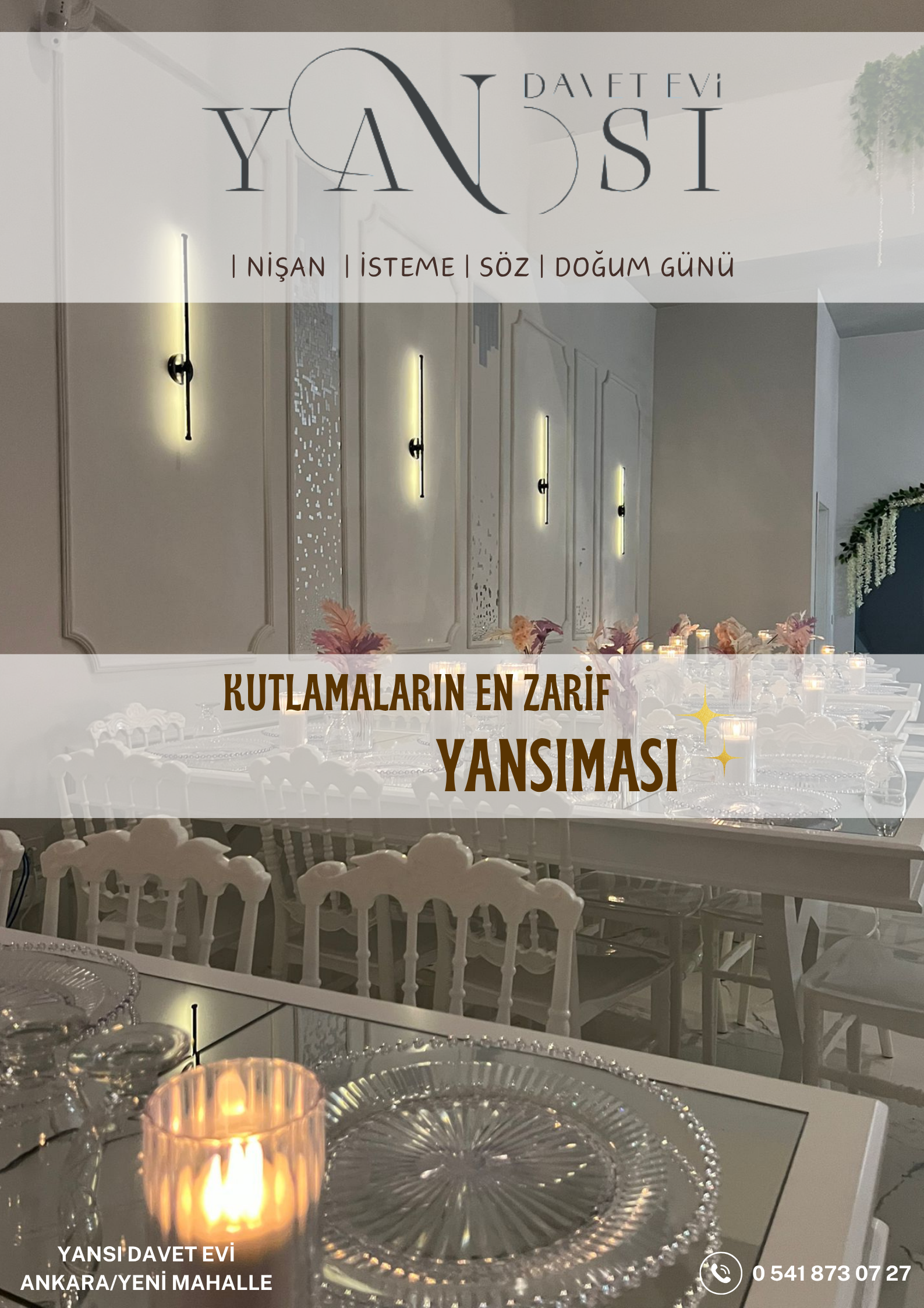 Yansı Davet Evi – Ankara Nişan, Kına, Doğum Günü Ve Söz Mekanları kır düğünü mekanı — Yenimahalle